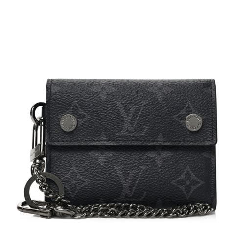 louis vuitton rivets chain wallet